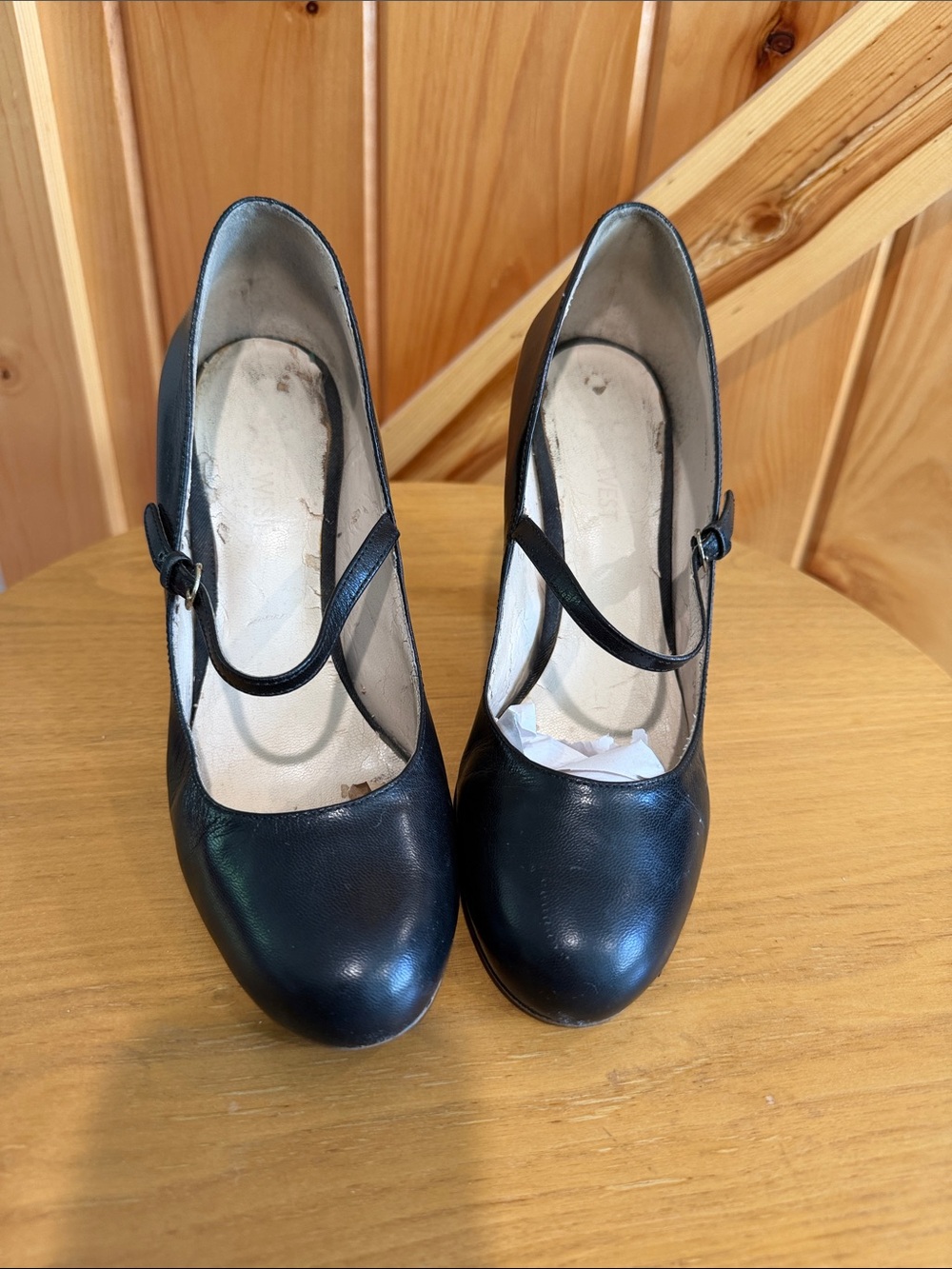 Nine West Black Mary Jane Heeled Pumps